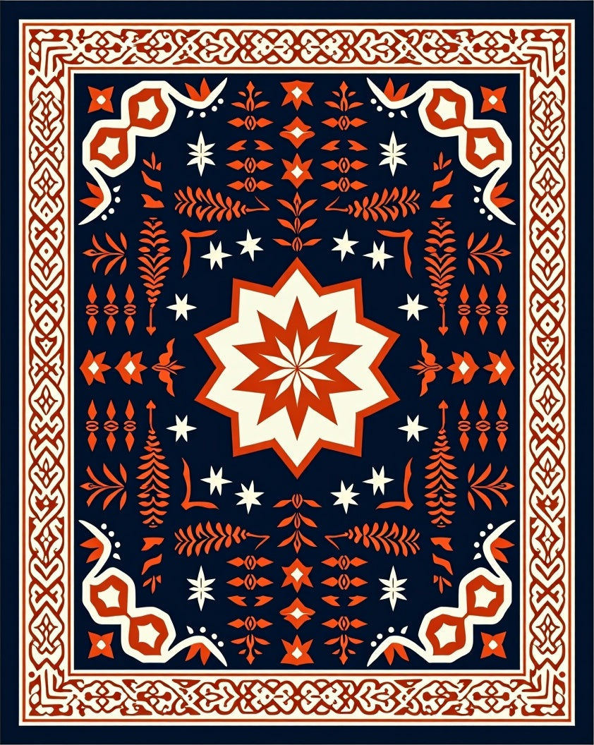 Tile Mosaic Medallion (Blue) - ODIKA