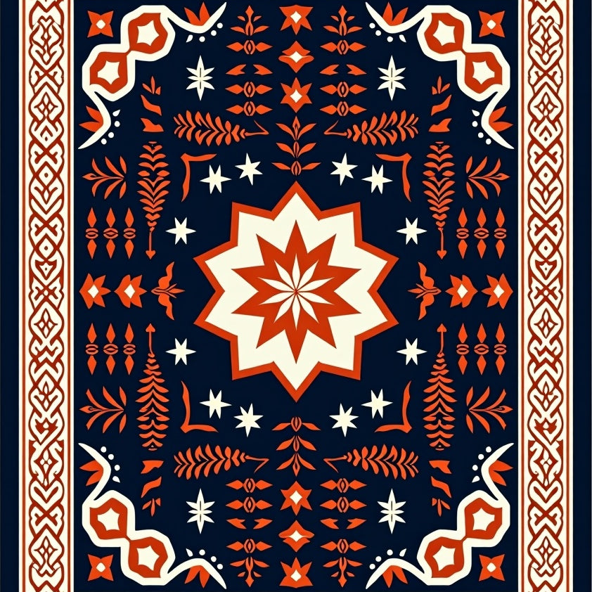 Tile Mosaic Medallion (Blue) - ODIKA