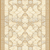 Elegant Meander Area with Beige and Brown Tones for Modern Spaces(Beige)