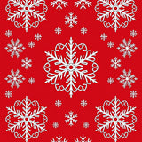 Snowflake Crystal Medallion Design with Winter Celebration(Red)