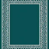 Winter Spruce Outline with Symmetrical Snow Crystal Accents(Green)