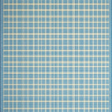 Abstract Loops Area Blue Beige Checkered Design(Blue)
