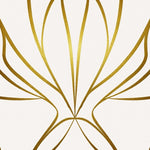 Contemporary Abstract Overlapping Stripe Art Inspired (Gold) - ODIKA
