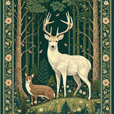 Modern Abstract Fauna Design(Green)