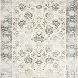 Classic Distressed Featuring Beige Base and Grey Toned Intricate Latticework(Beige)