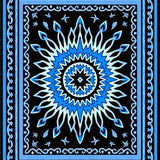 Boho Mosaic Starburst with Flourish Border(Black)