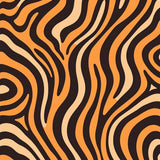 Playful Tabby Stripes Abstract Waves Modern Pet Inspired Floor(Brown)