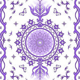 Whimsical Stardust Medallion with Floating Sparkle Embellishments (Purple)