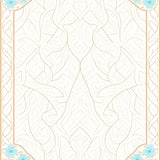Elegant Trellis Lattice Embellished With Delicate Floral Motifs(Gold)