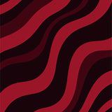 Contemporary Abstract Wave Design Featuring Bold Interlocking Curves(Red)