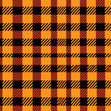 Checkered Buffalo Floor with Bold Contrast Design(Orange)