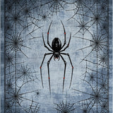 Dark Fantasy Spiderweb Carpet Mysterious Goth Area Rug Decor(Gray)