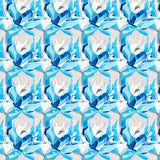 Crystal Mosaic Inspired by Interlocking Shards and Frosted Gradient Details (Blue)