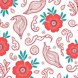 Bloom Cascade Artisan Paisley(Red)