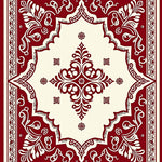 Handwoven Damask Blossom With Eclectic Charm (Red) - ODIKA