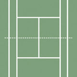 Tennis Court Grid Lines Design(Green)