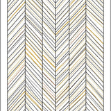 Modern Chevron Stream with Minimalist Motifs (White) - ODIKA
