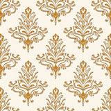 Damask Paisley Flourish with Swirling Teardrop (Ivory) - ODIKA