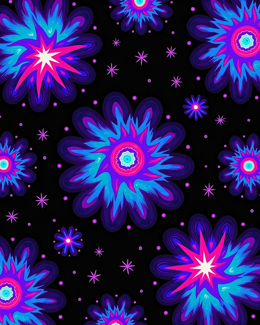 Cosmic Nebula Starfield Decorative Throw (Purple) - ODIKA