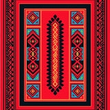 Abstract Lattice with Southwestern Accents(Red)