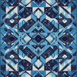 Geometric Spotted Playroom Area(Blue)