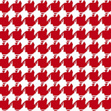 Holiday Houndstooth Entrance Accent(Red)