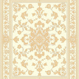 Tranquil Medallion with Ornate Scrolls and Classic Filigree Motifs(Beige)