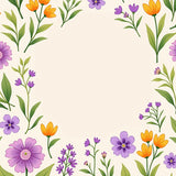 Whispering Meadow Floral Symphony(Purple)