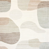 Abstract Boho Chic Area Showcasing Freeform Lines and Layered Shapes(Beige)