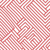 Minimal Herringbone Zigzag Farmhouse Trendy(Red)