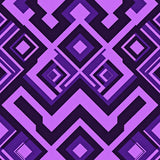 Bold Interlocking Chevron Stripes with Asymmetric Flow(Purple)