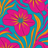 Abstract Botanical Petal Swirl Vibrant Artistic Expression(Pink)