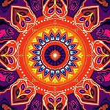 Bohemian Sunset Fade with Accents(Orange)