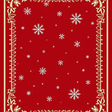 Spectacular Yuletide Flake Arrangement With Glistening Highlight(Red)