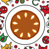 Twinkling Kitty Display Festive Holiday Decoration(Brown)