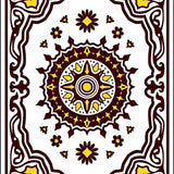 Medallion Ornate Floral Motif Tapestry Design (Brown)