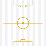Striped Soccer Field Pitch Markings(Gold)