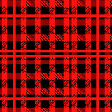 Checkered Plaid Decorative Floor with Alternating Squares(Red)
