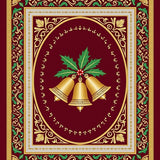 Festive Bells Holiday Semi Circle Entrance(Burgundy)