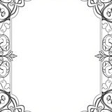 Elegant Foyer with Interwoven Floral and Scroll (Black)