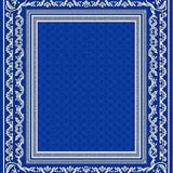 Feathered Evergreen Tree and Snow Crystal(Blue)