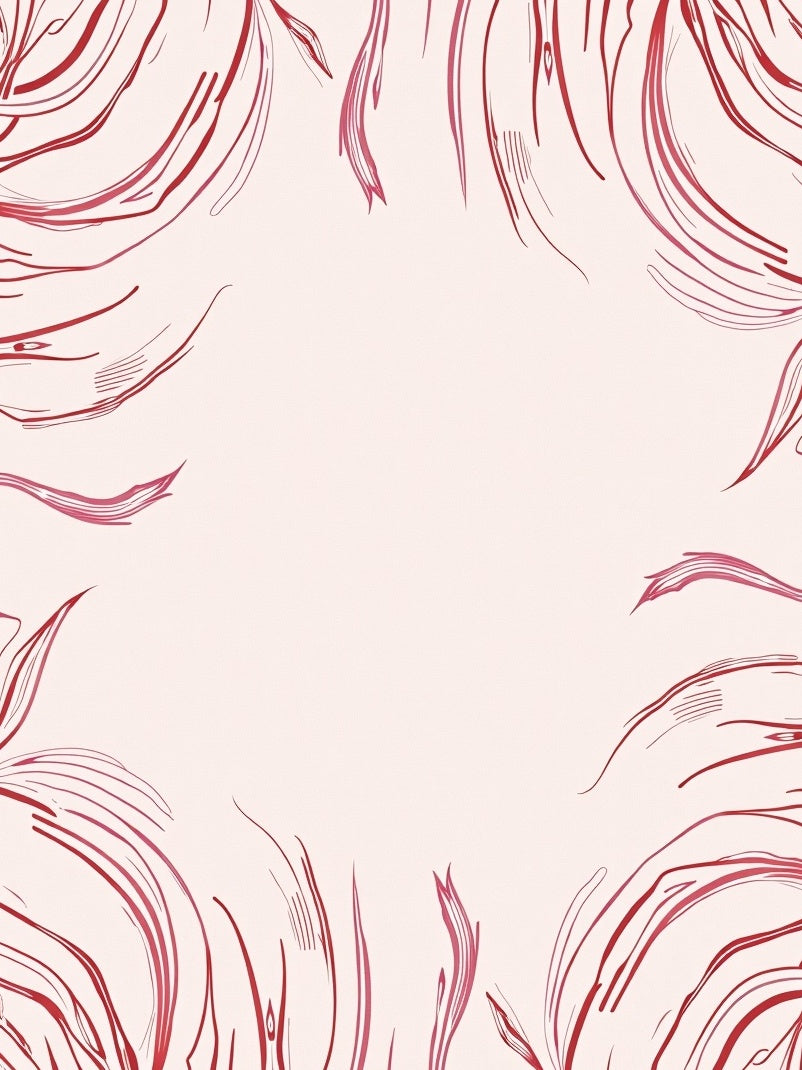 Abstract Brushstroke Art Throw with Watercolor Splash Effects (Red) - ODIKA