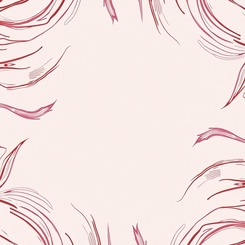 Abstract Brushstroke Art Throw with Watercolor Splash Effects (Red) - ODIKA