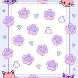 Adorable Kitty Paw Print Artistic Modern(Pink)