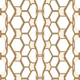 Honeycomb Hexagonal Lattice with Modern Minimalist Appeal(Brown)
