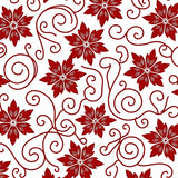 Elegant Yuletide Botanical Swirl(Red)