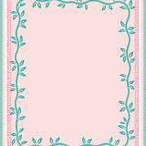Enchanted Garden Luxe with Delicate Vinework Ornaments(Pink)