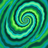 Swirling Vortex Spiral Waves Artistic Expression Indoor Floor Covering (Green)