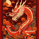 Enchanting Fantasy Realm Motif(Red)
