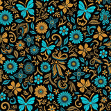 Eclectic Insect and Floral Statement with Bold Imagery (Black)